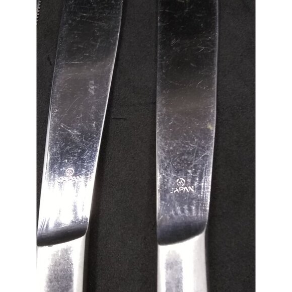 Set of 6 Dixon Vintage MCM Dinner Butter Knife Knives made in Japan 8" - Picture 4 of 7